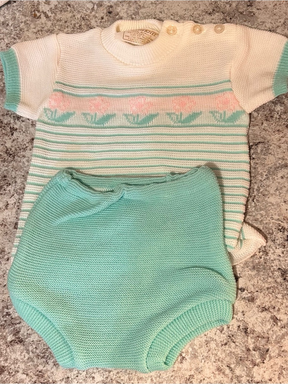 Vintage Children’s Outfit - Size 18 Months - Set - Shirt and Shorts